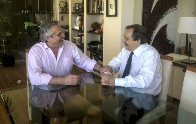 Alberto Fernández se reunió con Ricardo Alfonsín