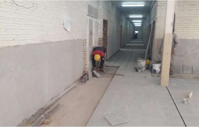 Trabajos en la Escuela 64 de Pico