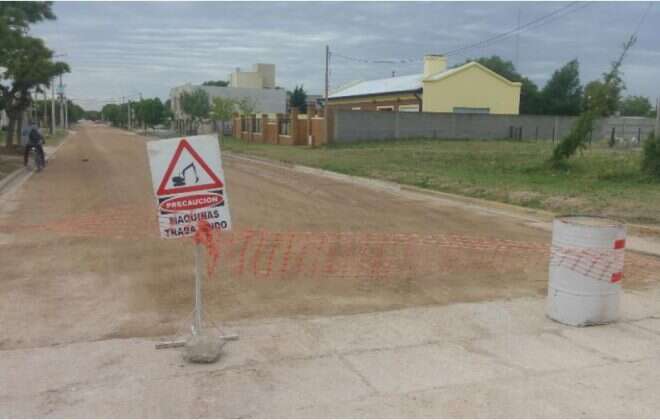 Nuevo pavimento en Catriló