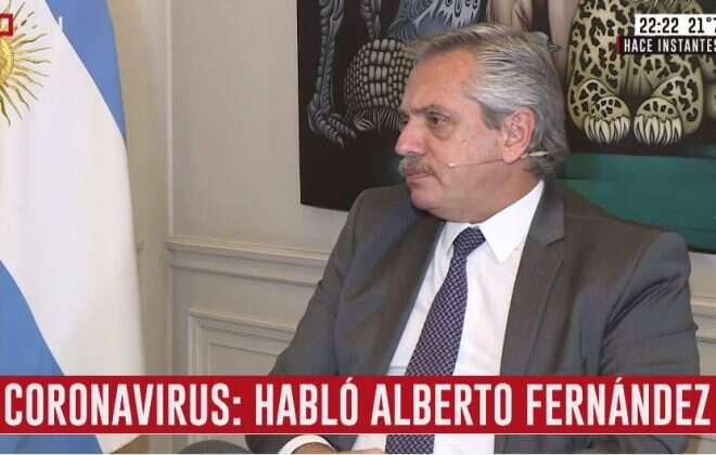 Alberto F. sobre el coronavirus: “Si una persona rompe la cuarentena será denunciada”