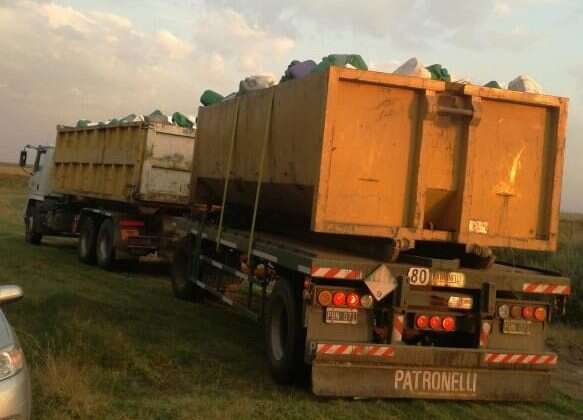 Metileo: retiraron 4.500 bidones vacíos de agroquímicos en campos de la zona