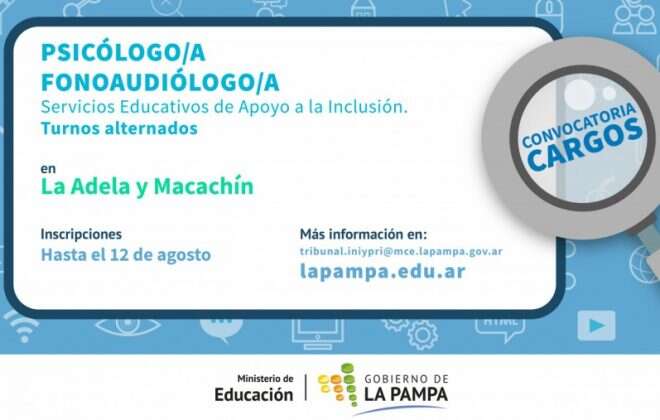 Inscriben para cubrir cargos de Educación Inclusiva