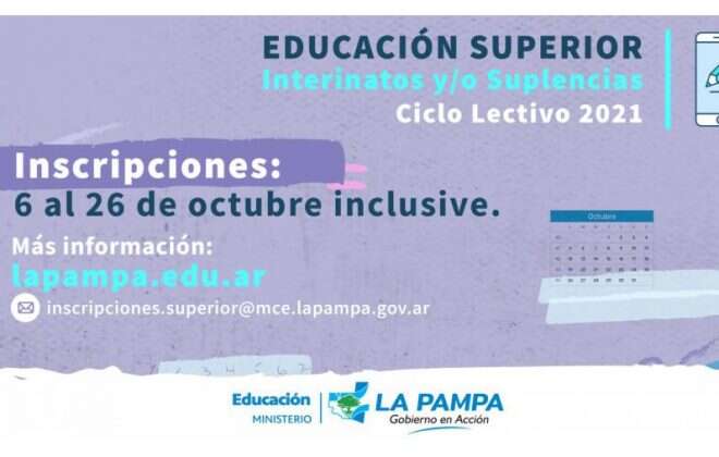 Inició convocatoria para cubrir horas y cargos en nivel Superior