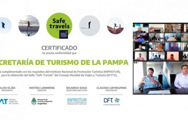 Turismo de La Pampa obtuvo el sello “Safe Travels”
