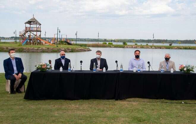 Se firmó convenio para el monitoreo de la cuenca hídrica Don Tomás y Bajo Giuliani