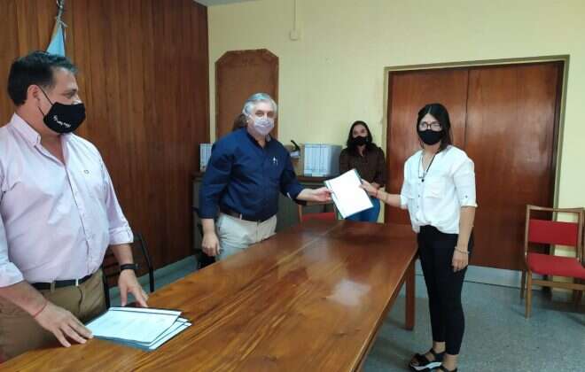 Se entregaron créditos de Desarrollo Productivo en Uriburu