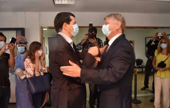 El gobernador Ziliotto recibió a autoridades nacionales