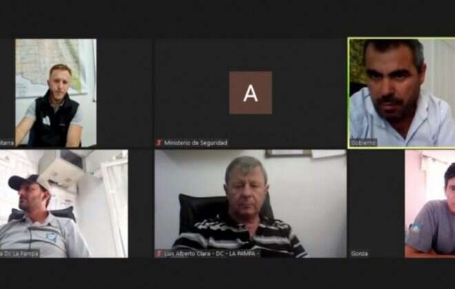 Defensa Civil en reunión virtual con funcionarios del municipio piquense