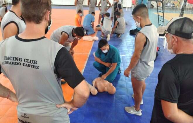 Jornadas de prevención en RCP a deportistas de Eduardo Castex