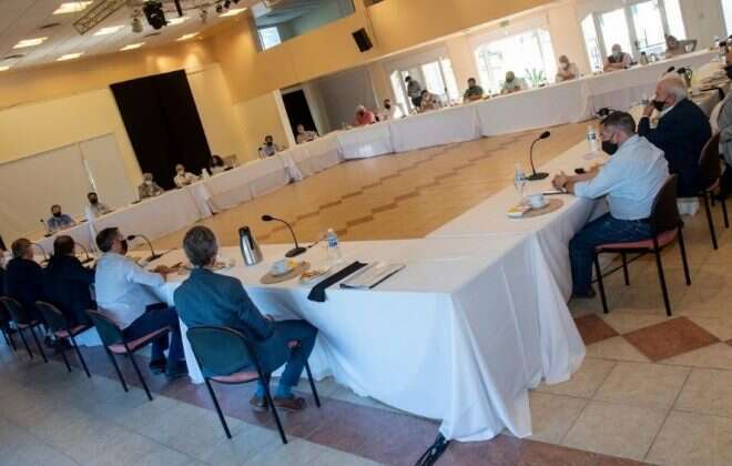 COVID: Ziliotto acordó con dirigentes empresariales trabajo conjunto ante la segunda ola