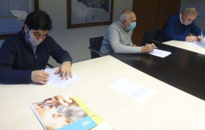 Firman convenio por obras en General Campos