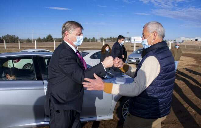 En el aniversario de Quemú Quemú, Ziliotto anunció $ 25 millones para más obras en la localidad