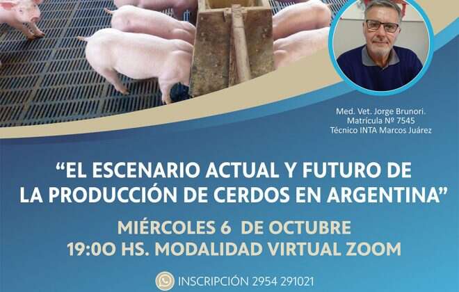 Charla sobre la producción de porcinos en Argentina