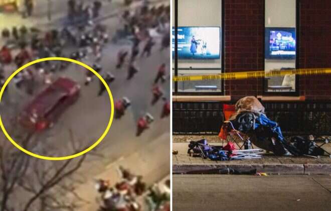 Cinco muertos y 40 heridos por una camioneta que embistió un desfile navideño en EEUU