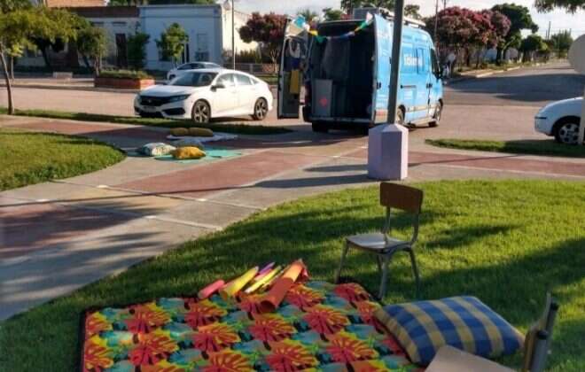 El Bibliomóvil comenzó la campaña en el sur con sede en Alpachiri