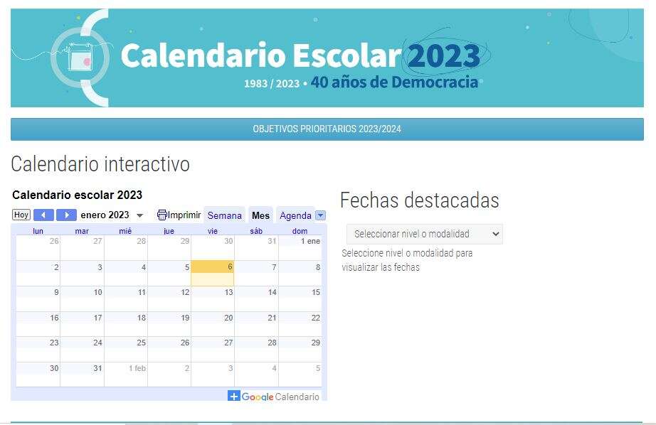 La Pampa: Educación publicó el Calendario Escolar 2023Â