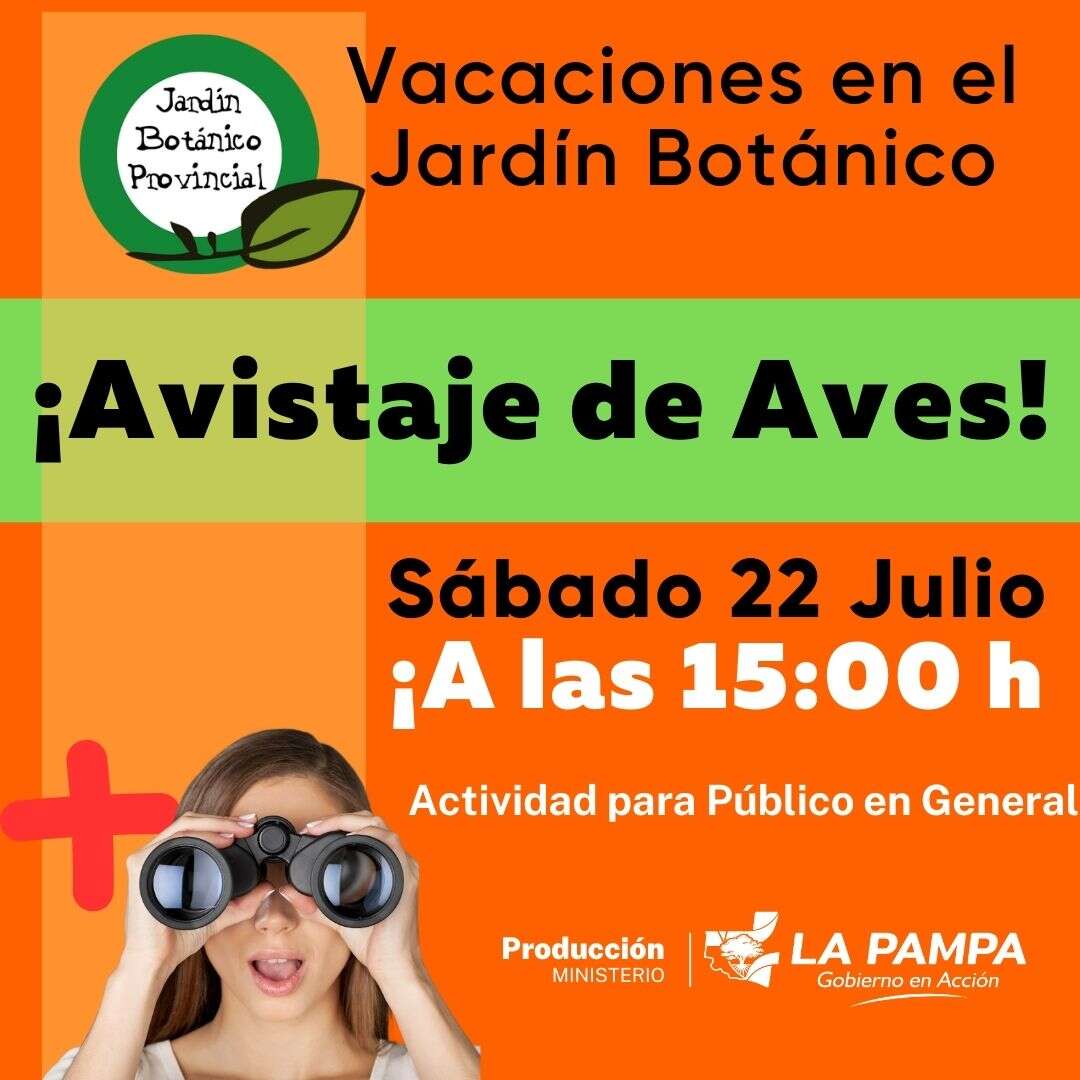 Avistaje de aves en el Jardín Botánico Provincial