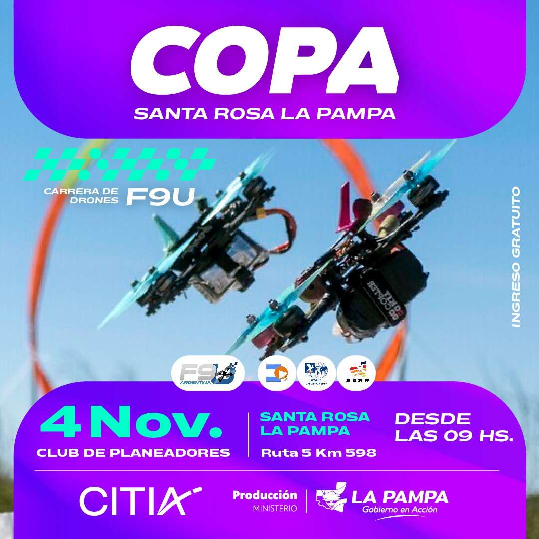 Se viene la Carrera internacional de drones