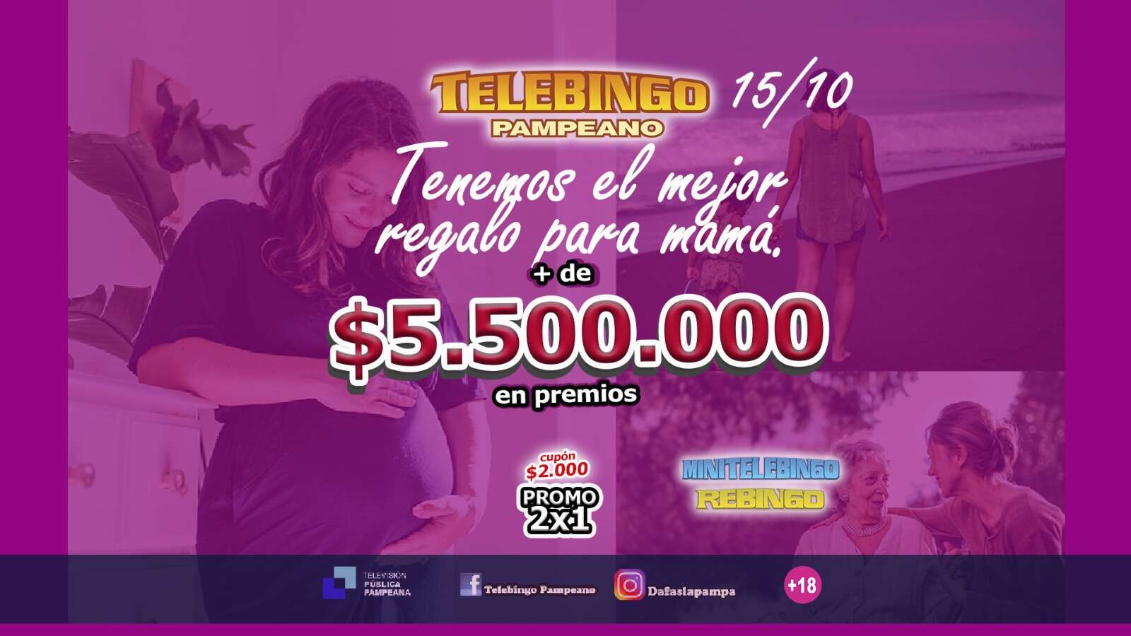 Telebingo Pampeano propone el mejor regalo para el Día de la Madre