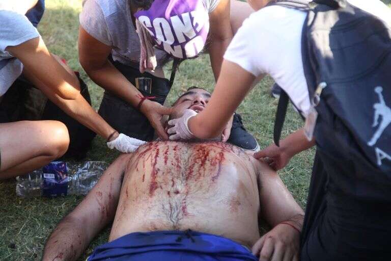 CABA: Tensión e incidentes en la segunda jornada de protestas frente al Congreso con un detenido