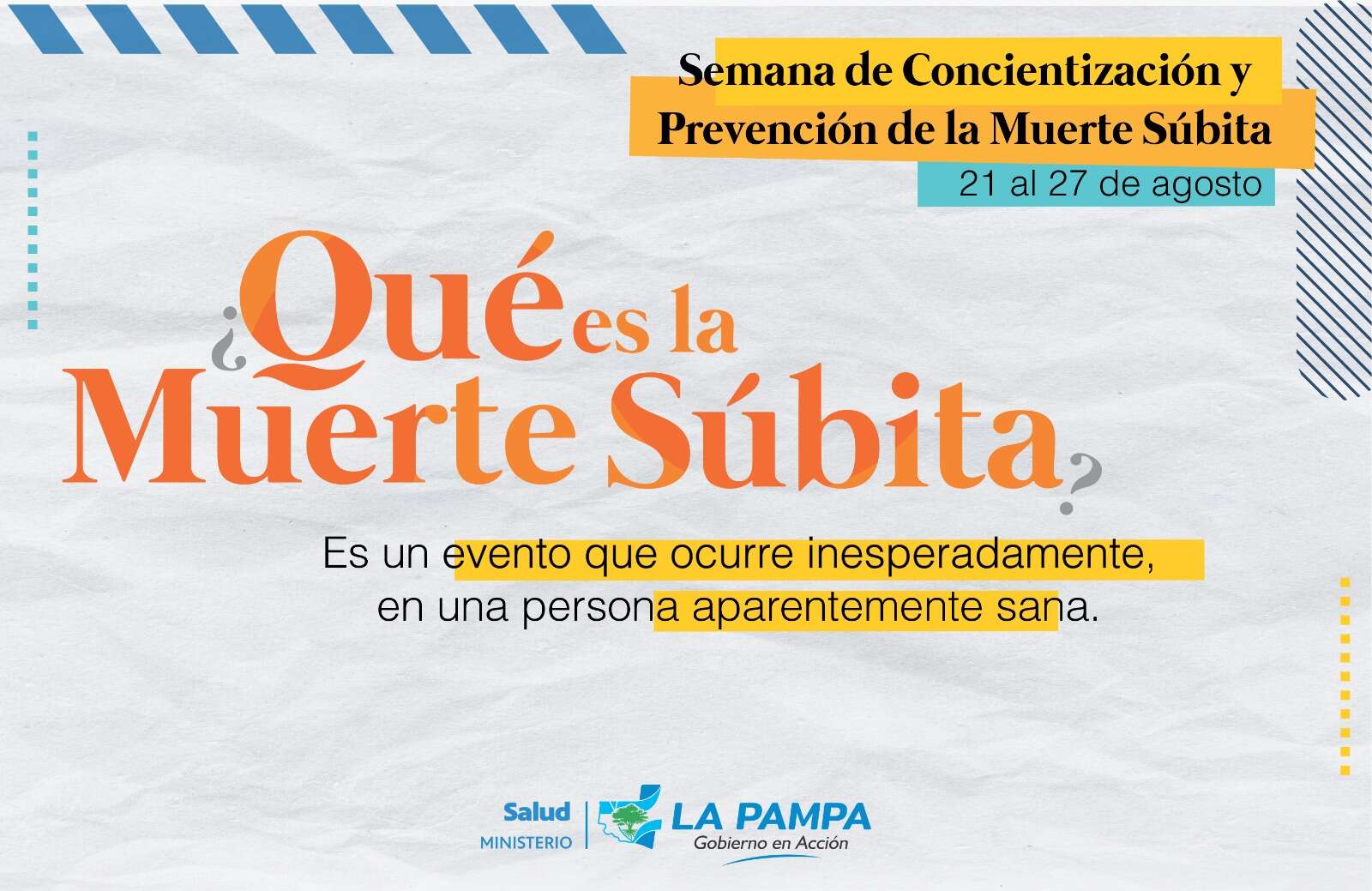 Muerte súbita: Comienza la Semana de Concientización y Prevención