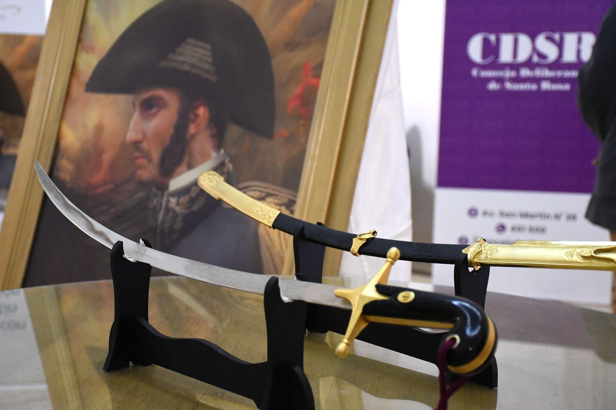 Santa Rosa: Exhiben la muestra “San Martín” en la sala de Alfredo Olivo