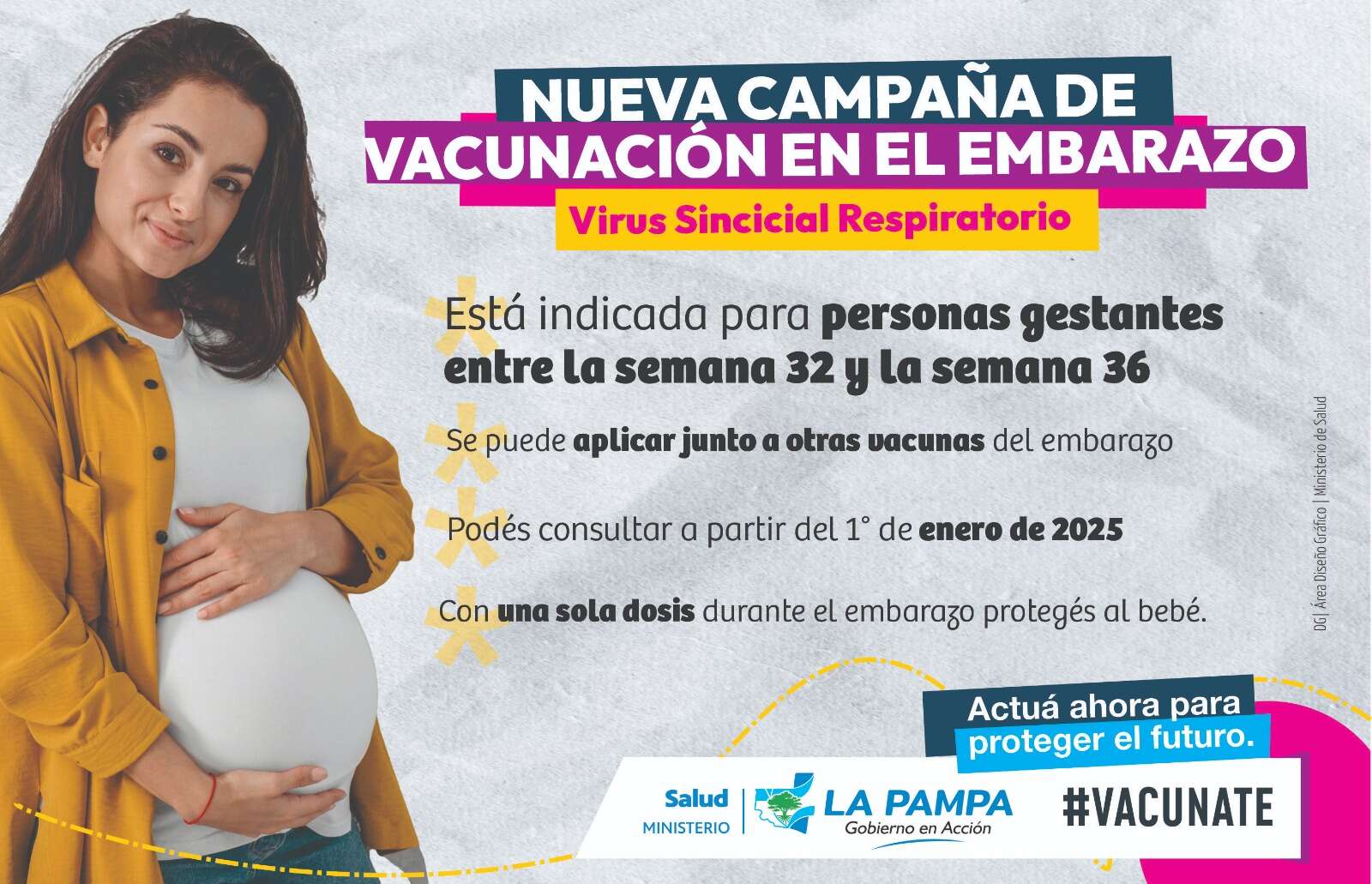 Comenzó campaña contra el Virus Sincicial Respiratorio en personas gestantes