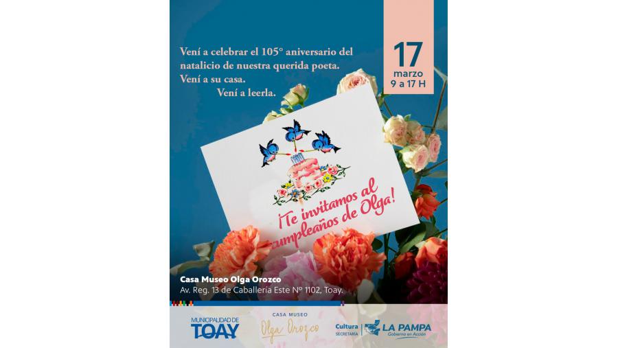 La Pampa celebra el 105Â° aniversario del nacimiento de Olga Orozco en medio del debate por la cultura bajo la gestión de Milei