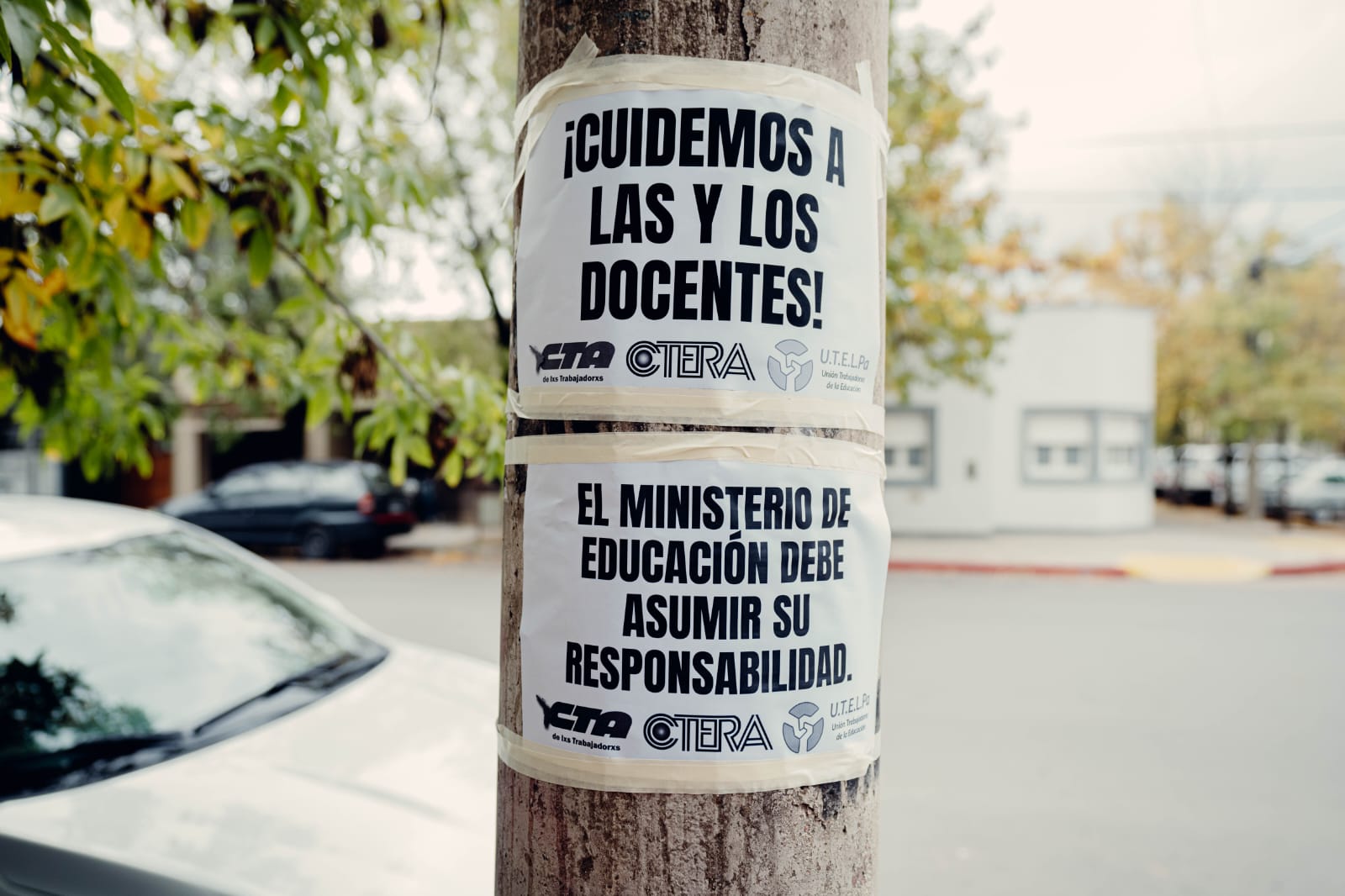 General Pico: movilización en apoyo a la docente Ana Contreras