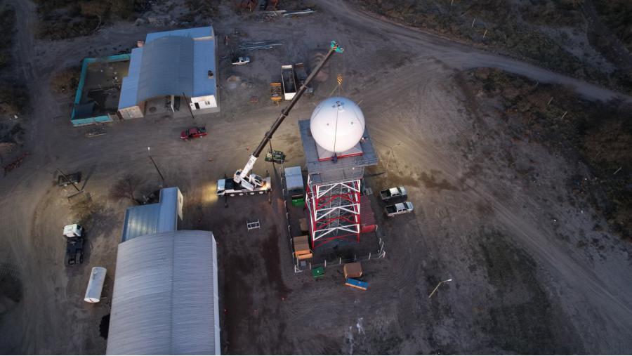 Avanza la instalación del radar meteorológico en Santa Isabel