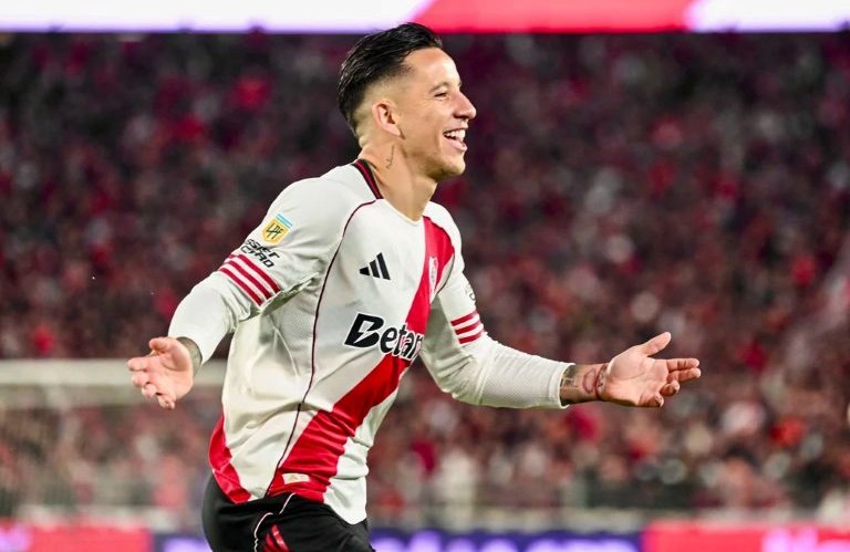 Fútbol: River venció a Godoy Cruz y es puntero en su grupo de la Liga Profesional