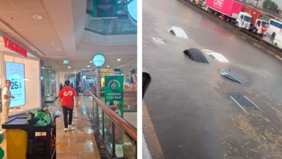 Temporal en el AMBA: autos quedaron bajo el agua en plena Panamericana