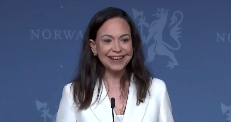 Noruega: “Se necesita coraje para luchar por la libertad”, dijo María Corina Machado