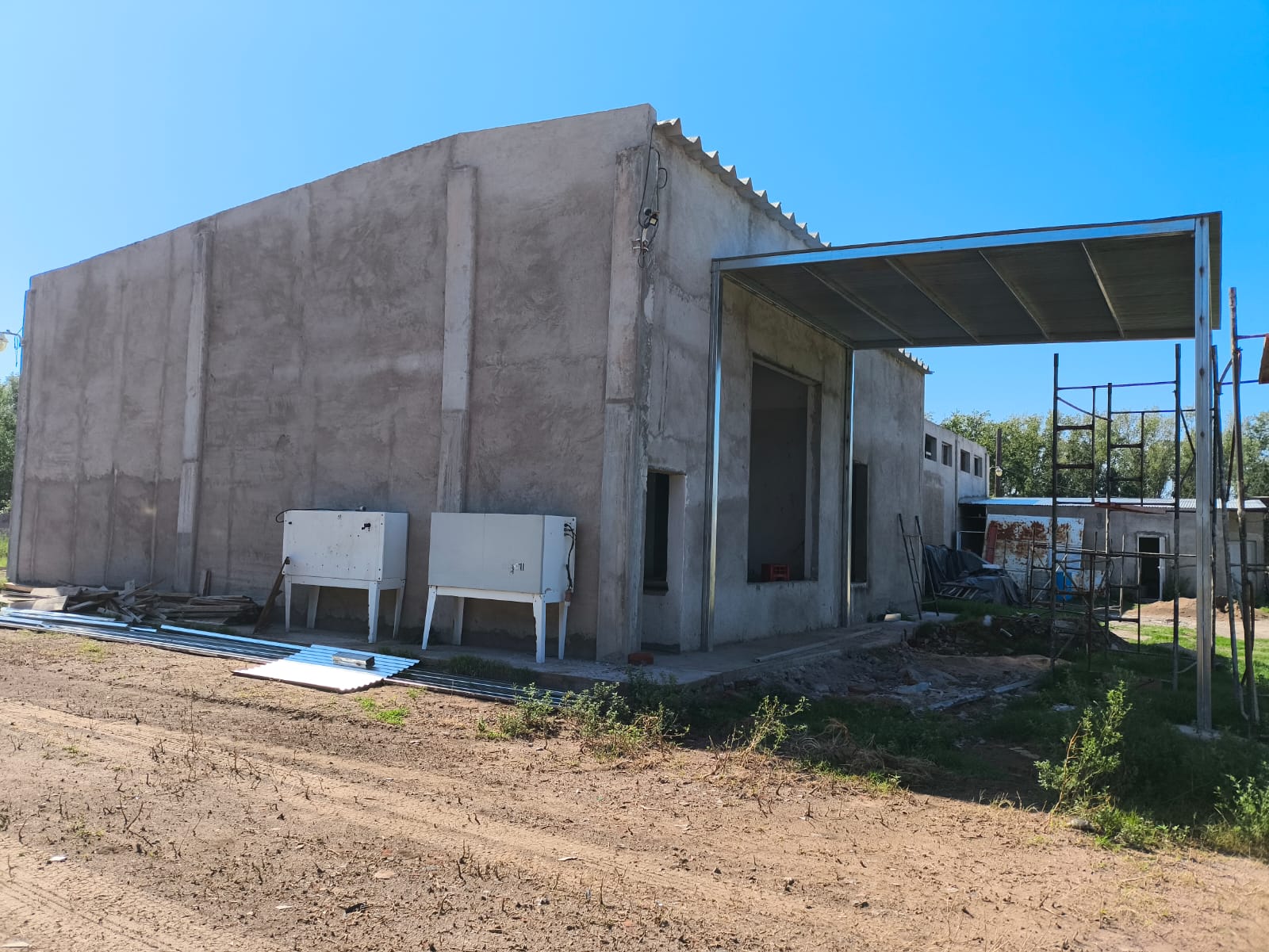 Eduardo Castex: avanza la obra del Frigorífico Ciclo 2