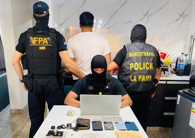 Córdoba: la FPA y la Policía de La Pampa detuvieron a un sujeto que comercializaba drogas en Río Cuarto y se vinculaba con General Pico