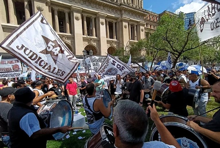 Paro y movilización de los judiciales contra el traspaso de la Justicia laboral a la Ciudad