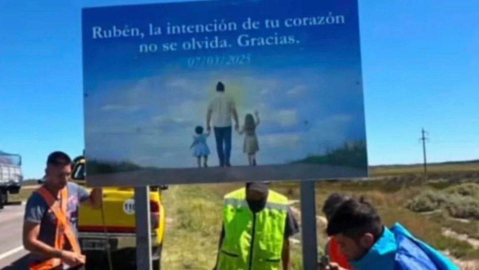 Bahía Blanca: homenaje a Rubén Zalazar, el chofer pampeano que murió durante el temporal
