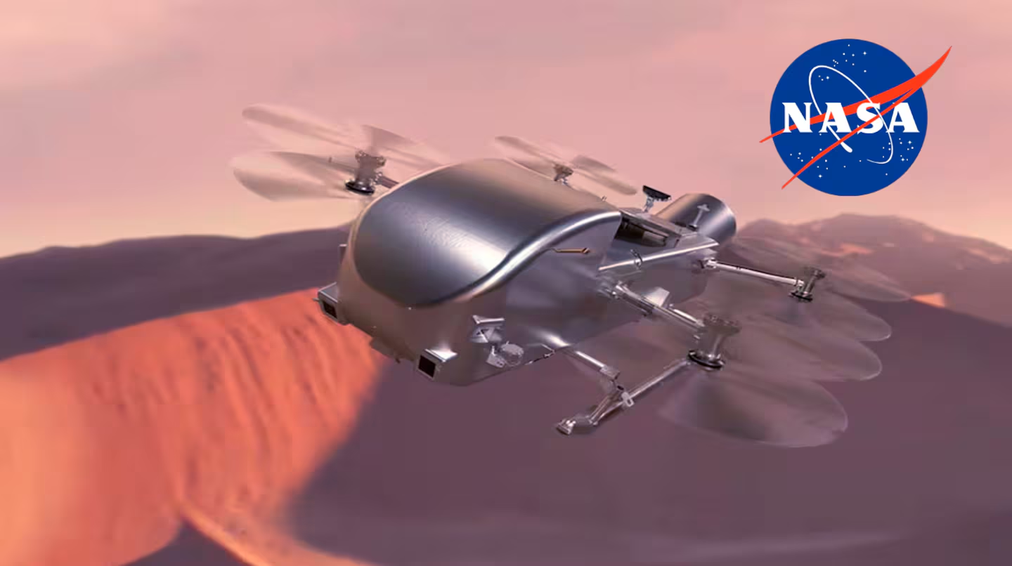 La NASA presentó a Dragonfly, el helicóptero que viajará a explorar Titán, la luna más grande de Saturno